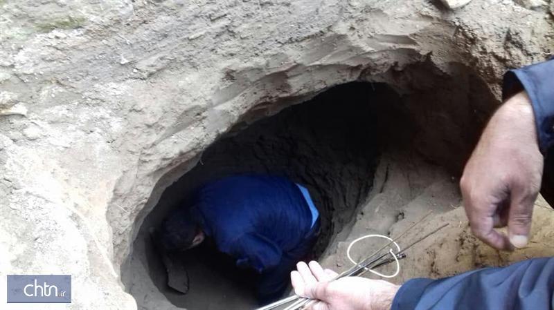 دستگیری یک حفار غیرمجاز در حین ارتکاب جرم در هزارپیچ گرگان