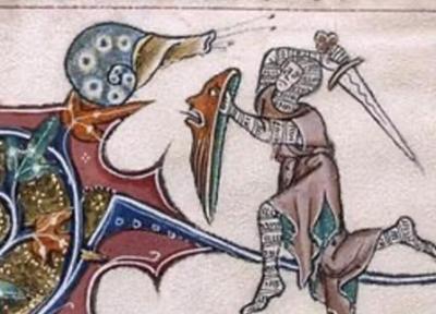 معمای جنگ شوالیه ها با حلزون ها در دست نوشته های قرون وسطایی