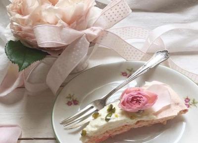 طرز تهیه کیک گل محمدی نرم و پف مثل قنادی با 30 نکته حرفه ای